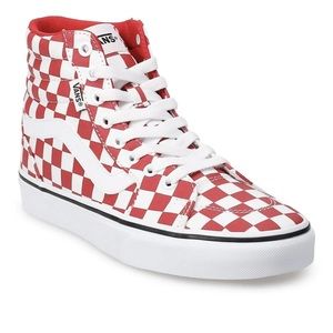 Women’s Red Vans Filmore High-Top Sneaker